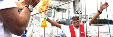 AMAZING NAVIGATOR! 77 YEAR OLD SAILED AROUND THE WORLD SOLO